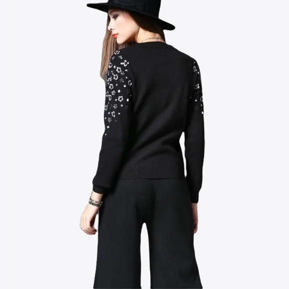 Alfani Embellished Womens Turtleneck Sweater -L/XL - Picture 4 of 17